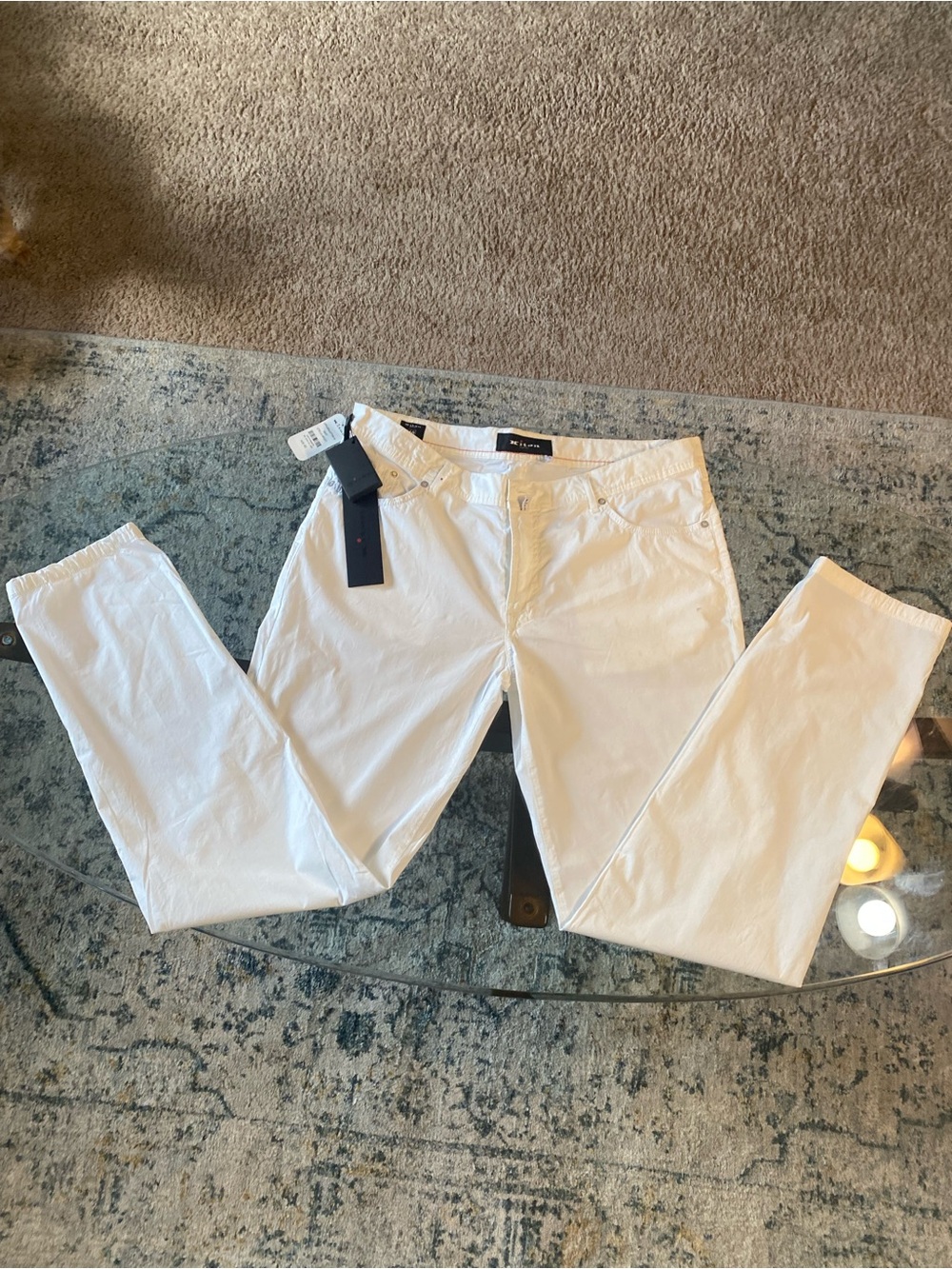 Kiton White Men's Chinos